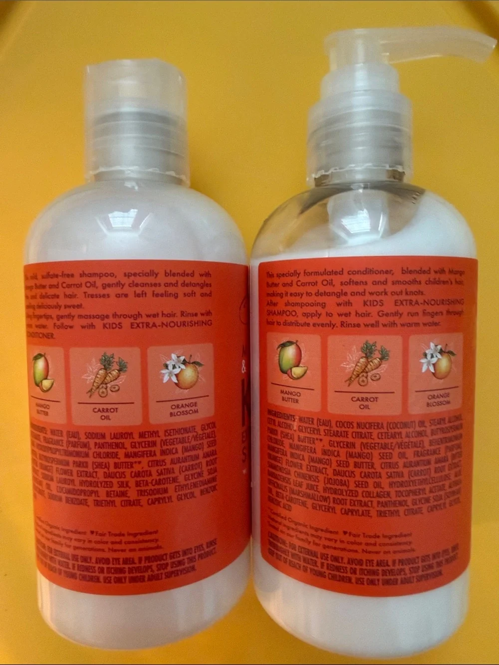 🌴Shea Moisture Mango & Carrot Kids, Shampoo and Conditioner